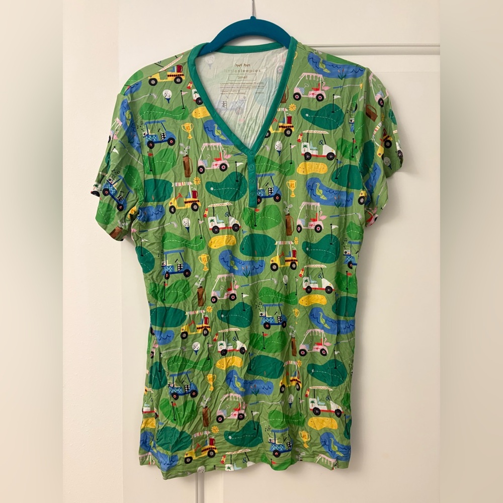 Little Sleepies Golf Print Pajama Top